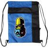 Custom Print Color Block Drawstring Backpack Thumbnail