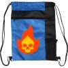 Custom Print Color Block Drawstring Backpack Thumbnail
