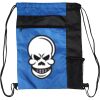 Custom Print Color Block Drawstring Backpack Thumbnail