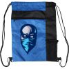 Custom Print Color Block Drawstring Backpack Thumbnail