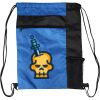 Custom Print Color Block Drawstring Backpack Thumbnail
