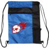 Custom Print Color Block Drawstring Backpack Thumbnail