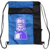 Custom Print Color Block Drawstring Backpack Thumbnail