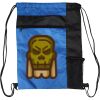 Custom Print Color Block Drawstring Backpack Thumbnail