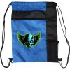 Custom Print Color Block Drawstring Backpack Thumbnail