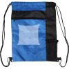 Custom Print Color Block Drawstring Backpack Thumbnail