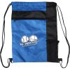 Custom Print Color Block Drawstring Backpack Thumbnail