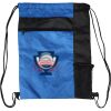 Custom Print Color Block Drawstring Backpack Thumbnail