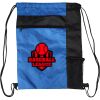 Custom Print Color Block Drawstring Backpack Thumbnail