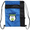 Custom Print Color Block Drawstring Backpack Thumbnail