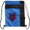 Custom Print Color Block Drawstring Backpack Thumbnail