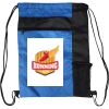 Custom Print Color Block Drawstring Backpack Thumbnail