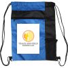 Custom Print Color Block Drawstring Backpack Thumbnail