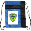 Custom Print Color Block Drawstring Backpack Thumbnail