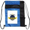 Custom Print Color Block Drawstring Backpack Thumbnail
