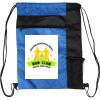 Custom Print Color Block Drawstring Backpack Thumbnail