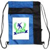 Custom Print Color Block Drawstring Backpack Thumbnail