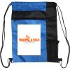 Custom Print Color Block Drawstring Backpack Thumbnail