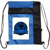 Custom Print Color Block Drawstring Backpack Thumbnail
