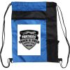Custom Print Color Block Drawstring Backpack Thumbnail