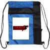 Custom Print Color Block Drawstring Backpack Thumbnail