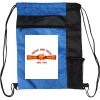 Custom Print Color Block Drawstring Backpack Thumbnail