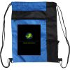 Custom Print Color Block Drawstring Backpack Thumbnail