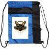 Custom Print Color Block Drawstring Backpack Thumbnail