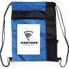 Custom Print Color Block Drawstring Backpack Thumbnail