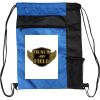 Custom Print Color Block Drawstring Backpack Thumbnail