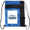 Custom Print Color Block Drawstring Backpack Thumbnail