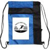 Custom Print Color Block Drawstring Backpack Thumbnail