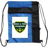 Custom Print Color Block Drawstring Backpack Thumbnail