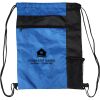 Custom Print Color Block Drawstring Backpack Thumbnail
