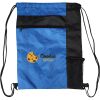 Custom Print Color Block Drawstring Backpack Thumbnail