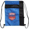 Custom Print Color Block Drawstring Backpack Thumbnail