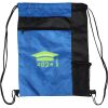 Custom Print Color Block Drawstring Backpack Thumbnail