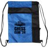 Custom Print Color Block Drawstring Backpack Thumbnail