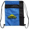 Custom Print Color Block Drawstring Backpack Thumbnail