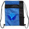 Custom Print Color Block Drawstring Backpack Thumbnail