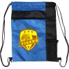 Custom Print Color Block Drawstring Backpack Thumbnail