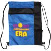 Custom Print Color Block Drawstring Backpack Thumbnail