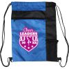 Custom Print Color Block Drawstring Backpack Thumbnail