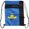 Custom Print Color Block Drawstring Backpack Thumbnail