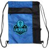 Custom Print Color Block Drawstring Backpack Thumbnail