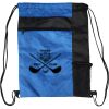 Custom Print Color Block Drawstring Backpack Thumbnail