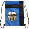 Custom Print Color Block Drawstring Backpack Thumbnail