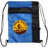 Custom Print Color Block Drawstring Backpack Thumbnail