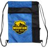 Custom Print Color Block Drawstring Backpack Thumbnail