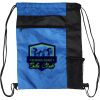 Custom Print Color Block Drawstring Backpack Thumbnail